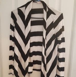 Black and white striped sweater
